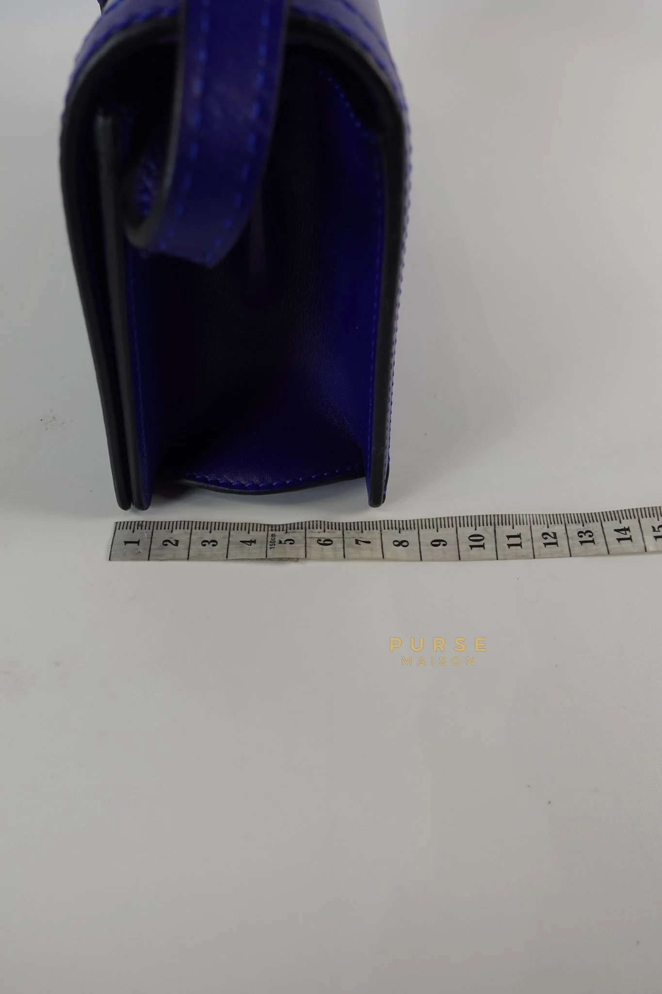 Loewe Barcelona in Royal Blue and Silk Calfskin Leather Crossbody Bag - Image 35