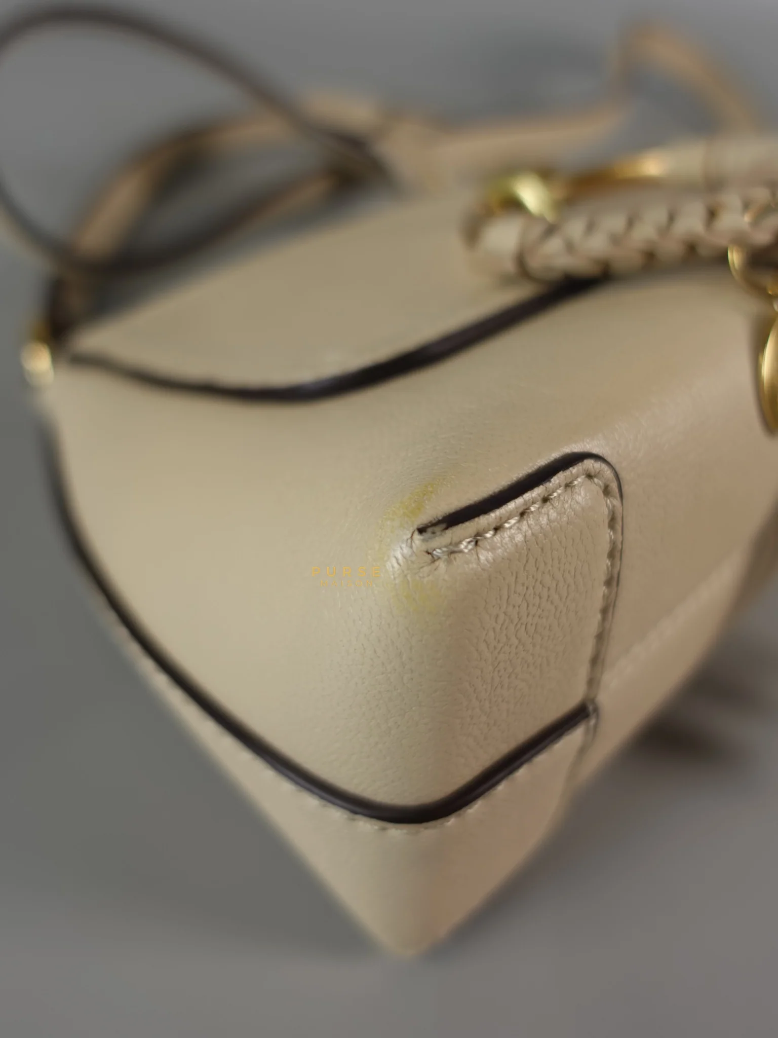 Chloe See Mini Beige Leather Shoulder Bag - Image 7