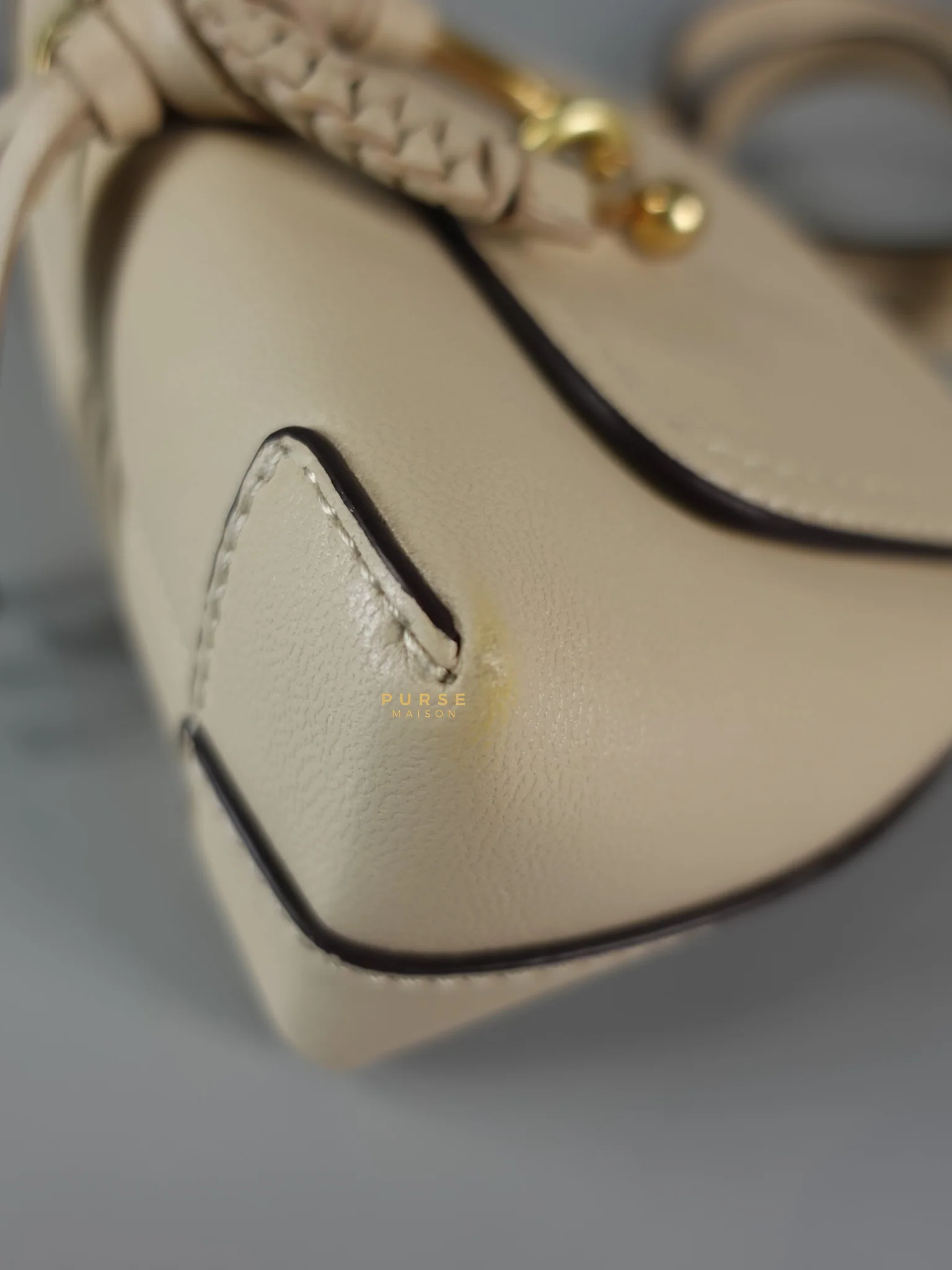 Chloe See Mini Beige Leather Shoulder Bag - Image 8
