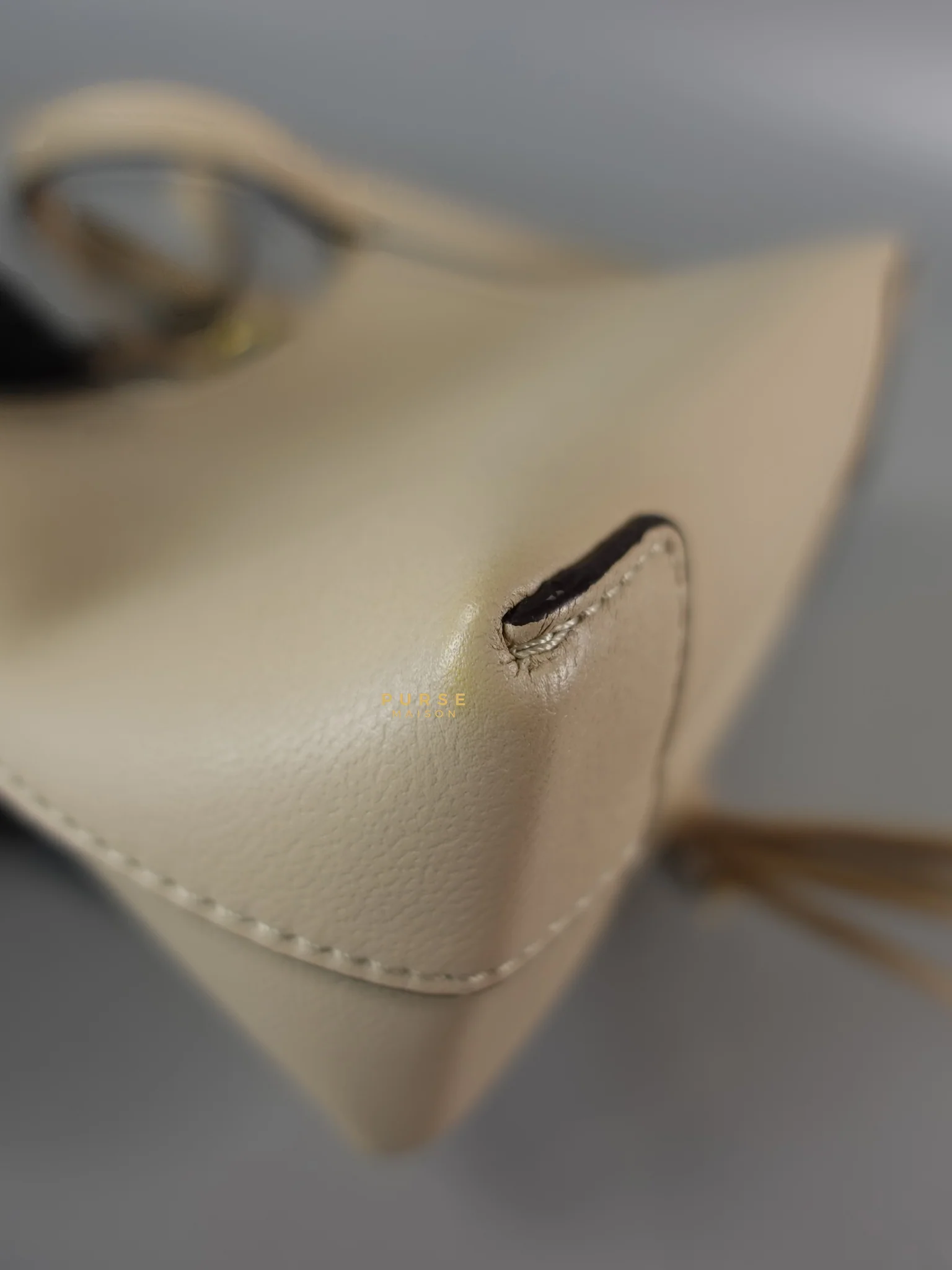 Chloe See Mini Beige Leather Shoulder Bag - Image 9