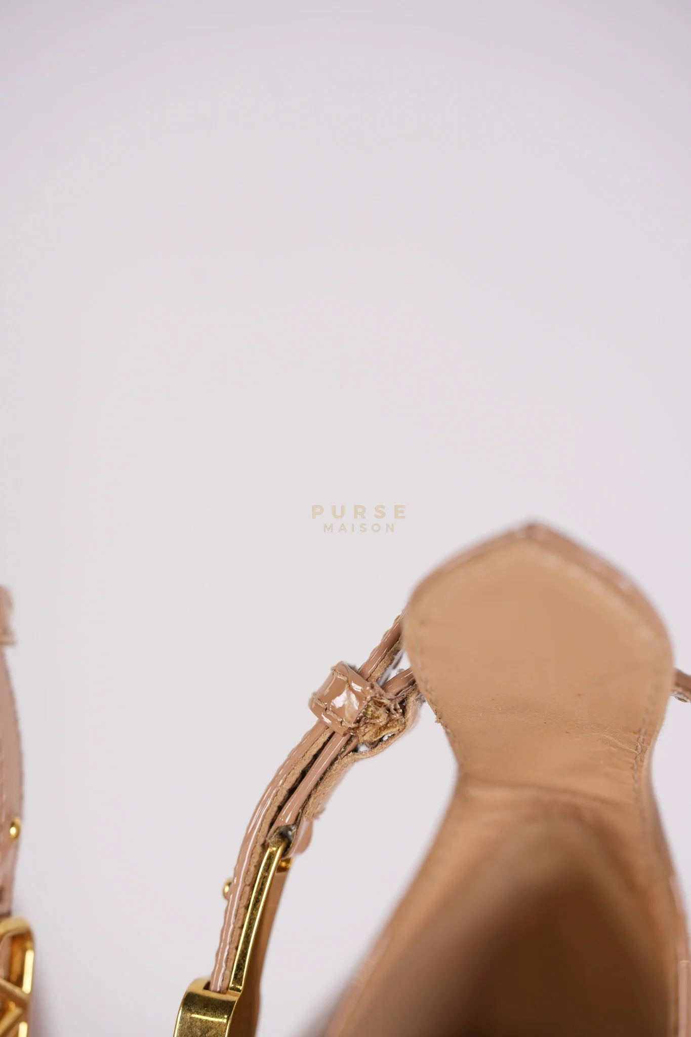 Valentino Tango Beige Patent Leather Pumps Size 36 EU (22.5 cm) - Image 16