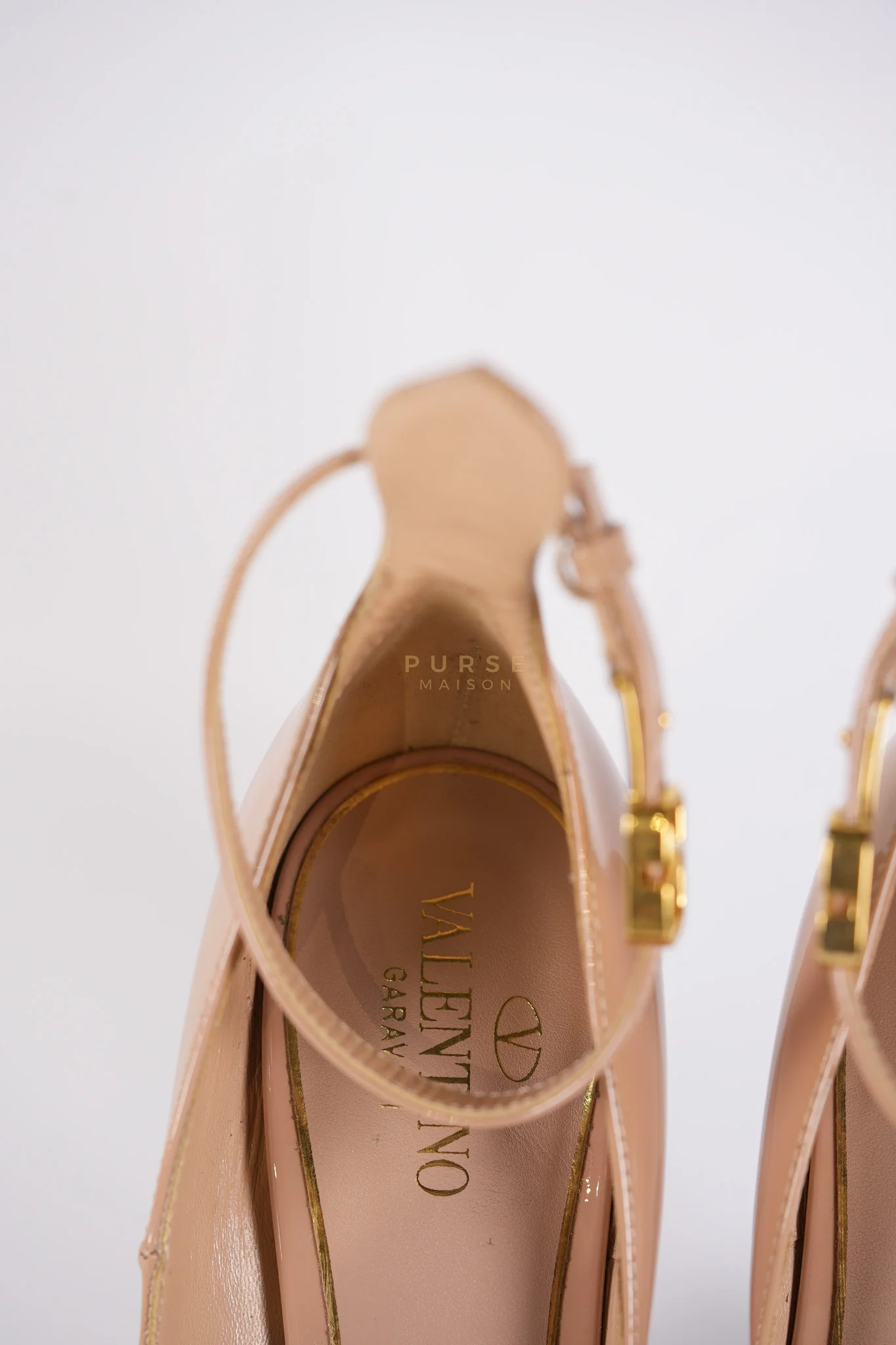 Valentino Tango Beige Patent Leather Pumps Size 36 EU (22.5 cm) - Image 17