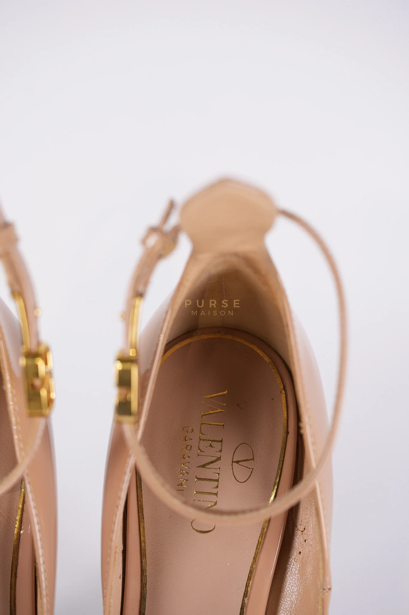 Valentino Tango Beige Patent Leather Pumps Size 36 EU (22.5 cm) - Image 18