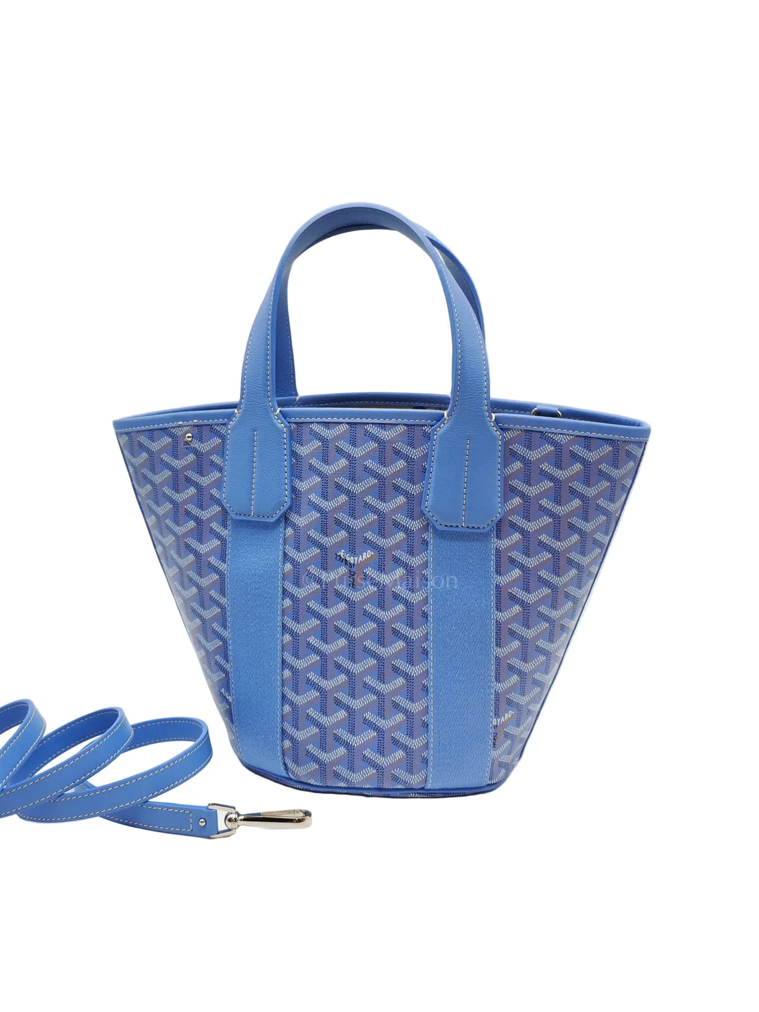 Goyard Belharra PM Tote Bag in Iris Goyardine Canvas - Image 3