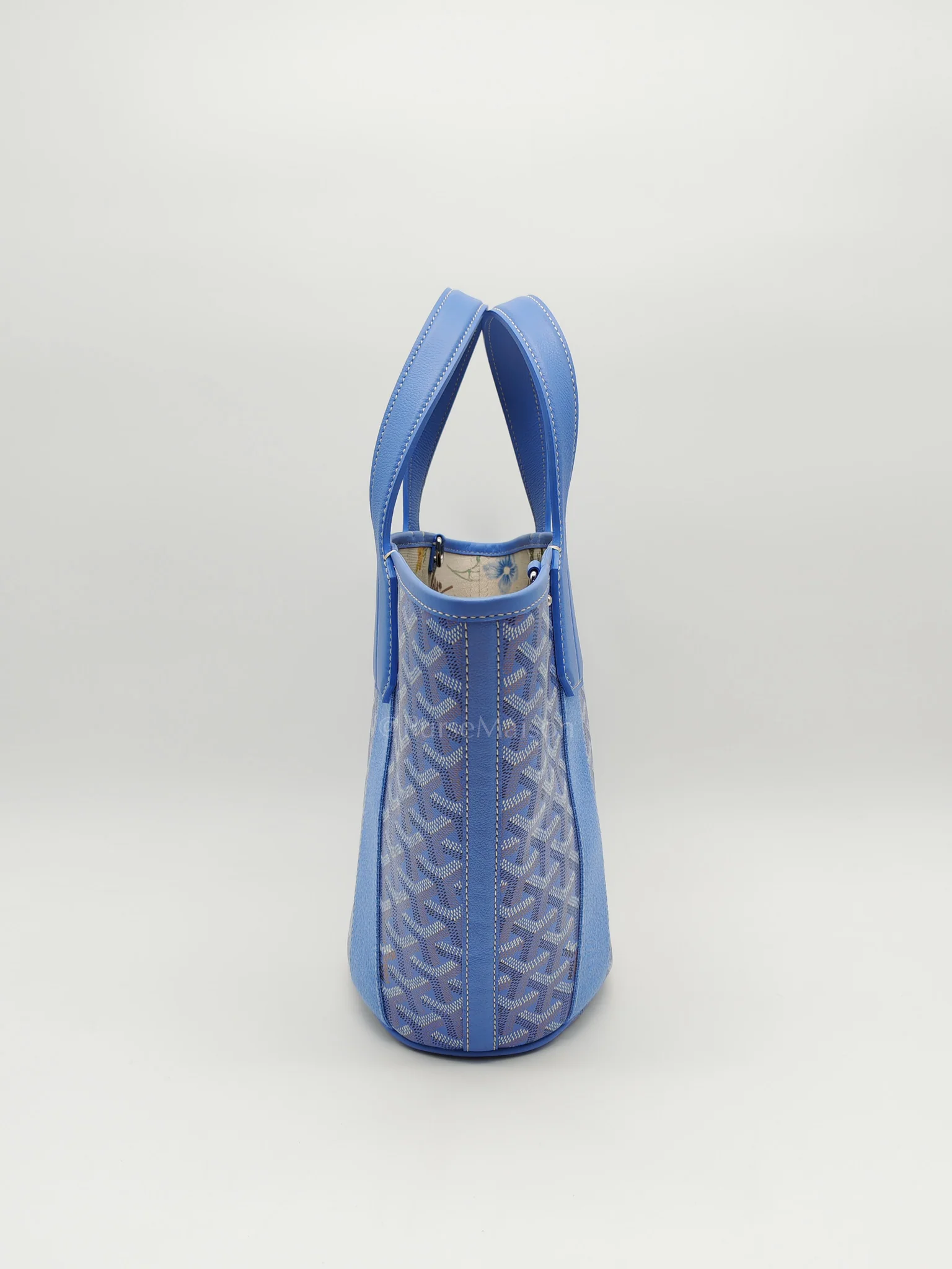 Goyard Belharra PM Tote Bag in Iris Goyardine Canvas - Image 4