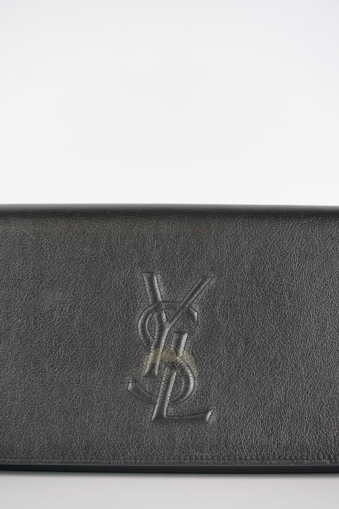 Yves Saint Laurent Belle De Jour Clutch Bag in Black Calfskin Leather - Image 12