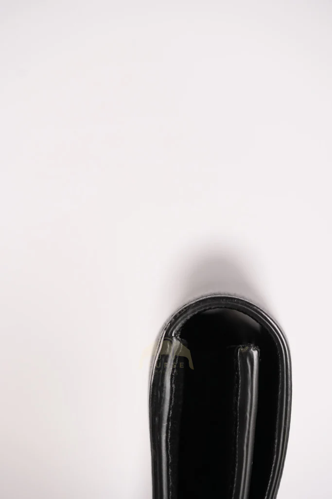 Yves Saint Laurent Belle De Jour Clutch Bag in Black Calfskin Leather - Image 19