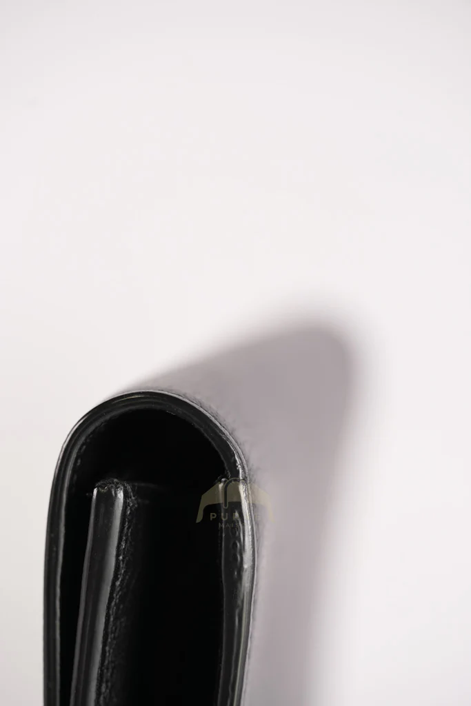 Yves Saint Laurent Belle De Jour Clutch Bag in Black Calfskin Leather - Image 20