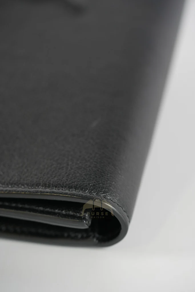 Yves Saint Laurent Belle De Jour Clutch Bag in Black Calfskin Leather - Image 21