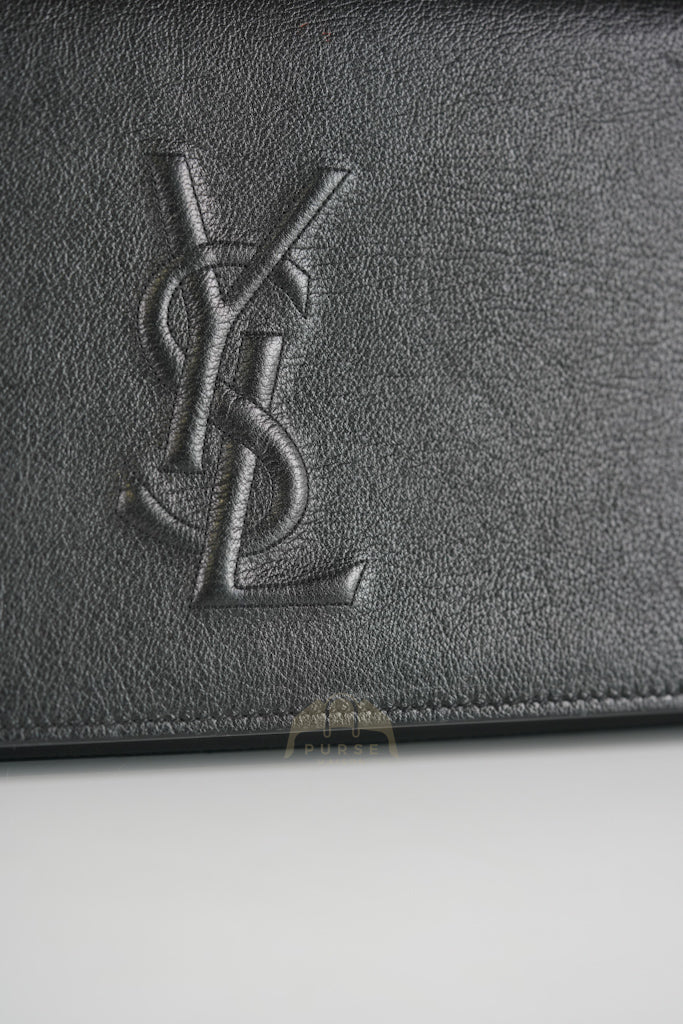 Yves Saint Laurent Belle De Jour Clutch Bag in Black Calfskin Leather - Image 28