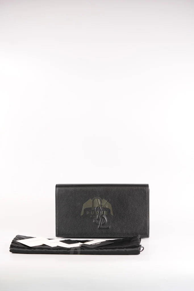 Yves Saint Laurent Belle De Jour Clutch Bag in Black Calfskin Leather - Image 49