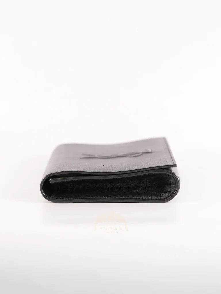 Yves Saint Laurent Belle De Jour Clutch Bag in Black Calfskin Leather - Image 5
