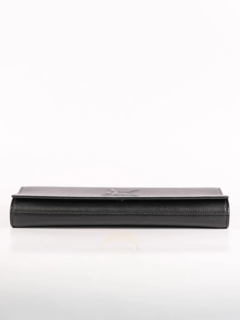 Yves Saint Laurent Belle De Jour Clutch Bag in Black Calfskin Leather - Image 7