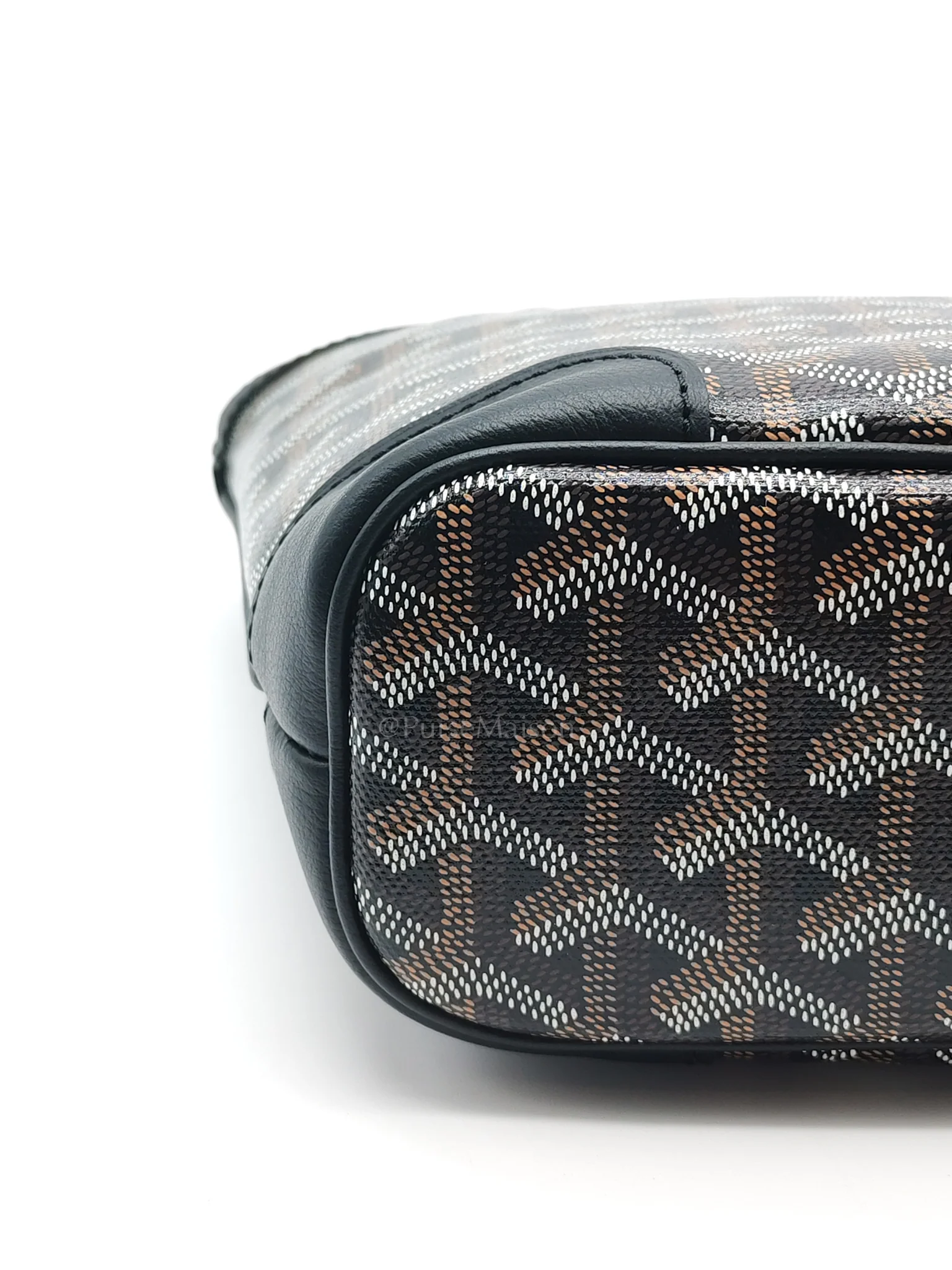 Goyard Beluga Mini Black Goyardine Canvas Shoulder Bag - Image 13