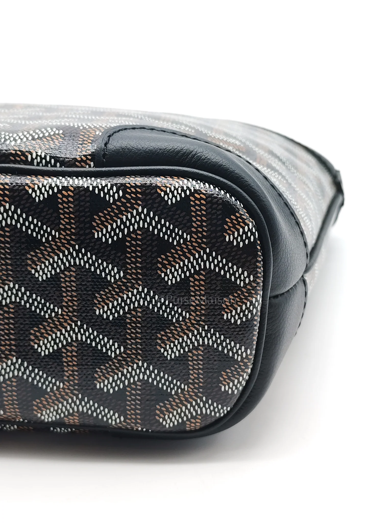 Goyard Beluga Mini Black Goyardine Canvas Shoulder Bag - Image 15