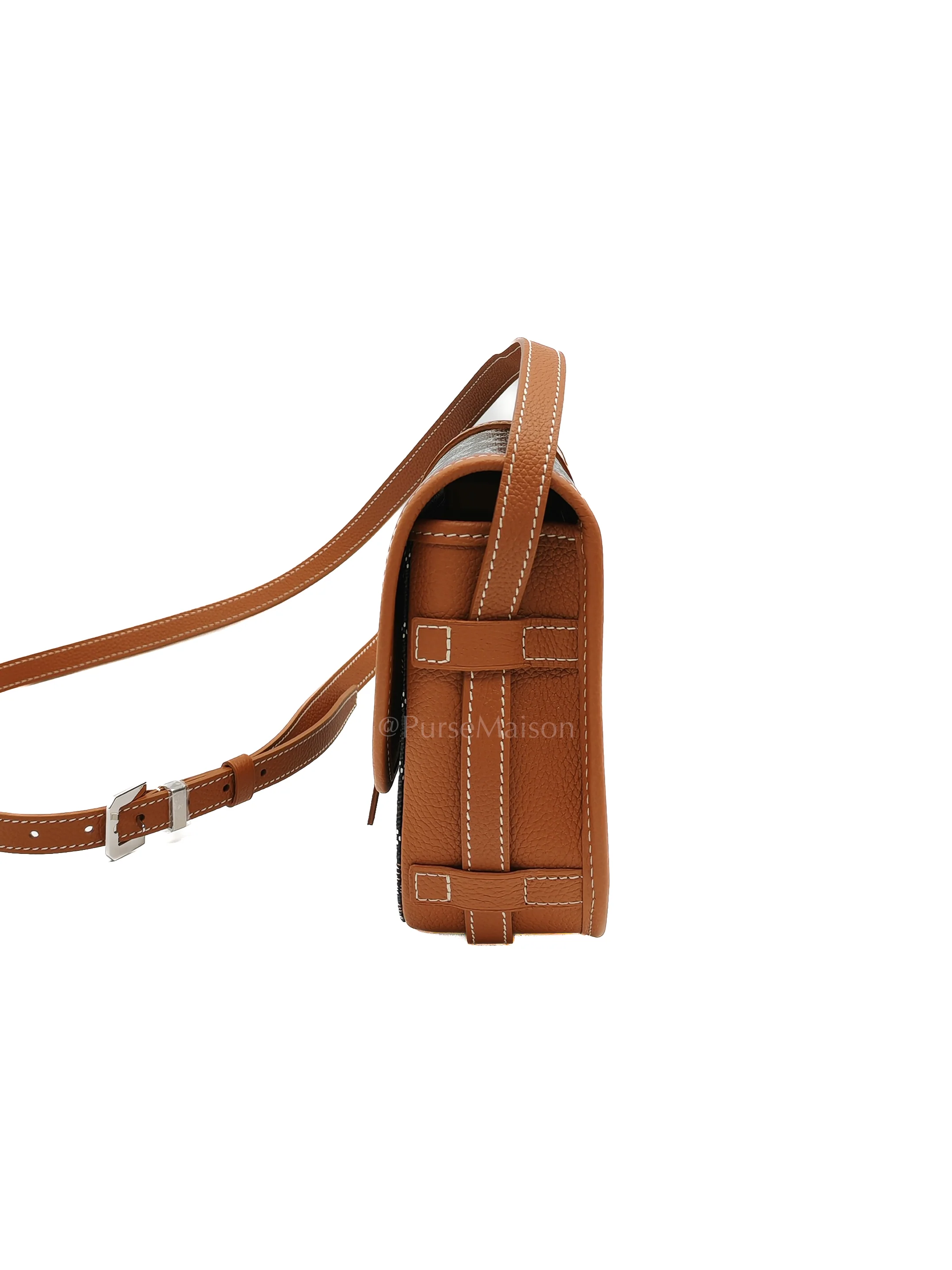 Goyard Belvedere PM Tan in Goyardine Canvas Cross Body Bag - Image 5