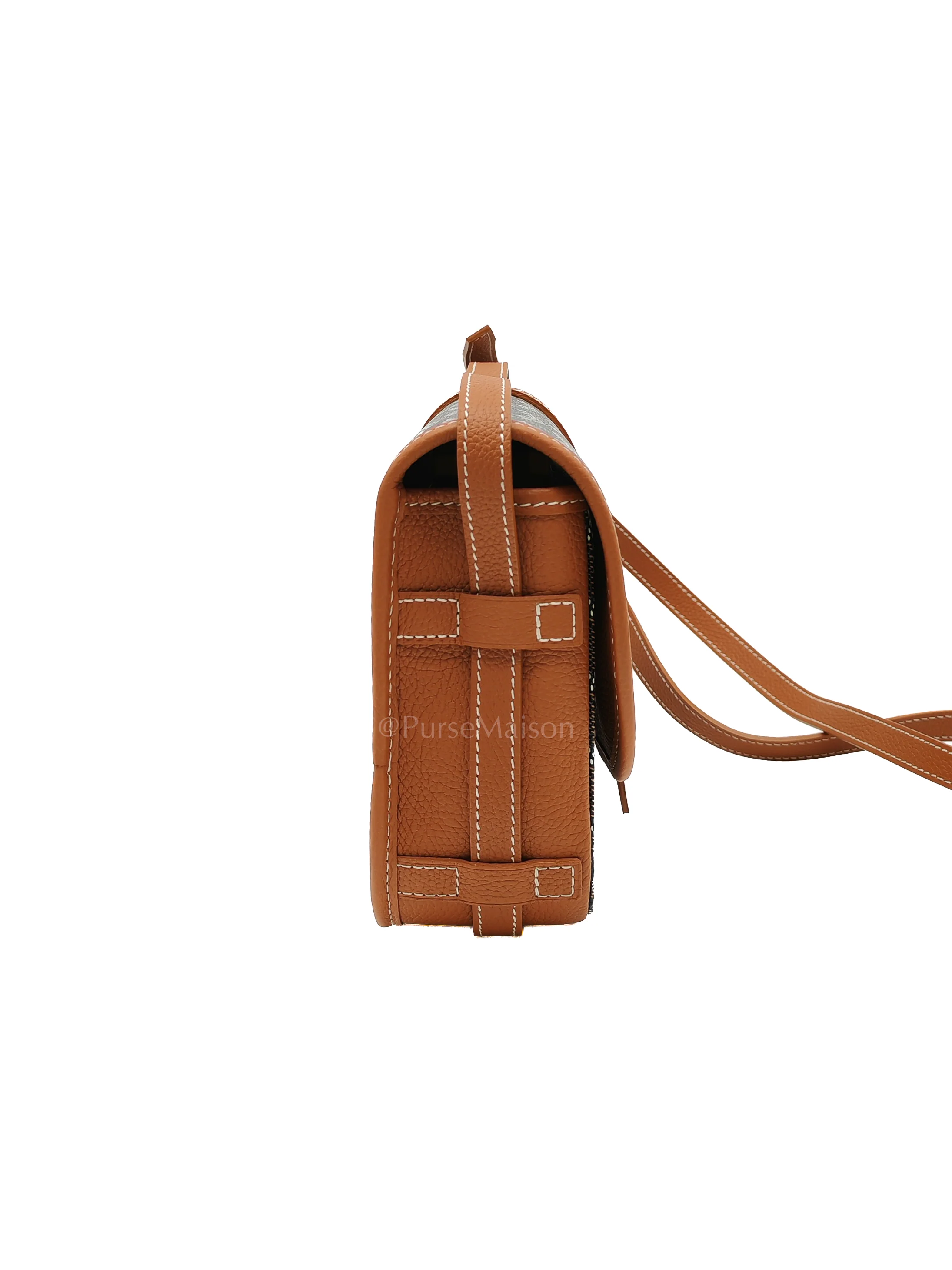 Goyard Belvedere PM Tan in Goyardine Canvas Cross Body Bag - Image 6