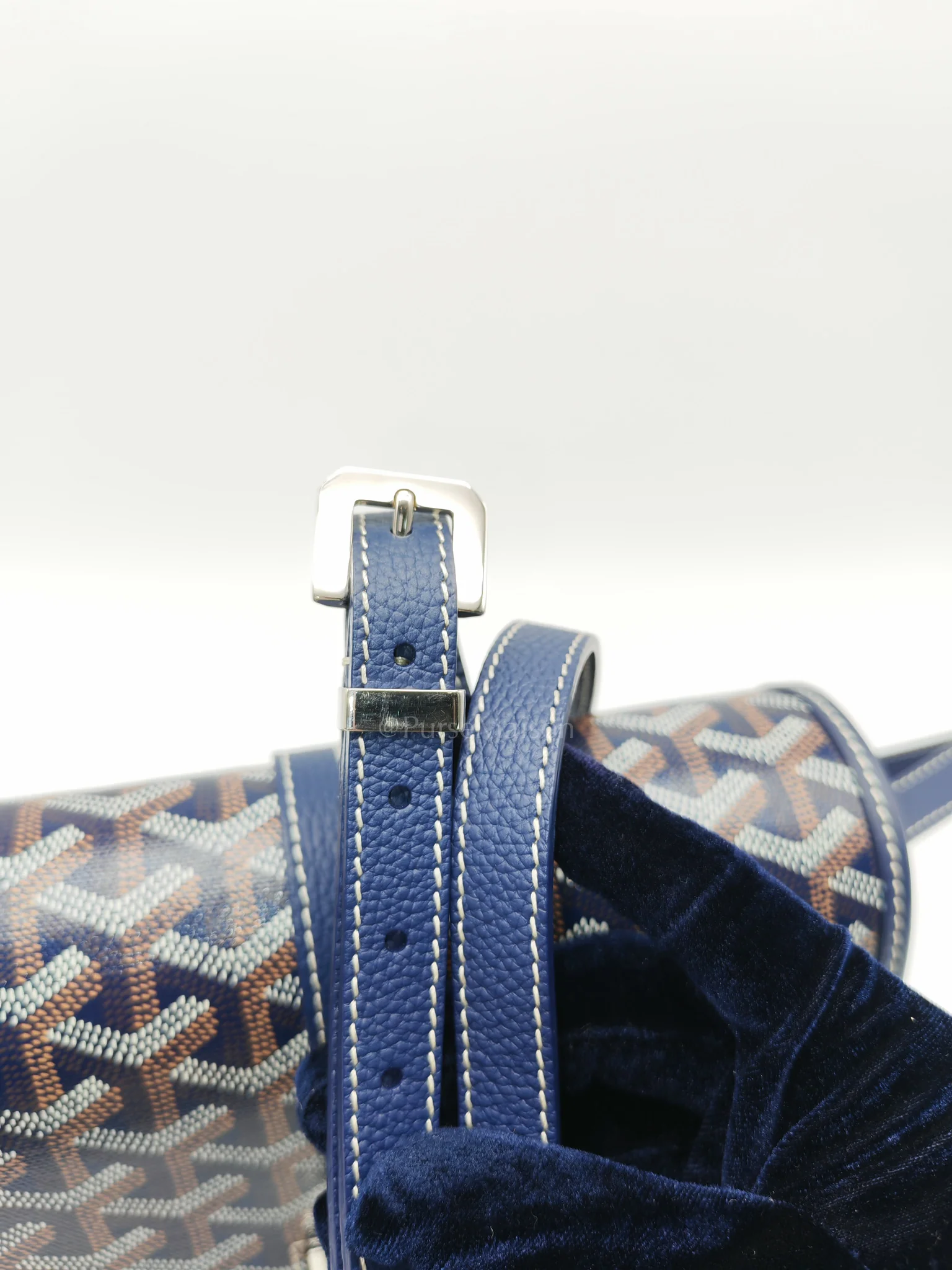 Goyard Belvedere PM in Navy Blue/Bleu Marine Goyardine Canvas - Image 13