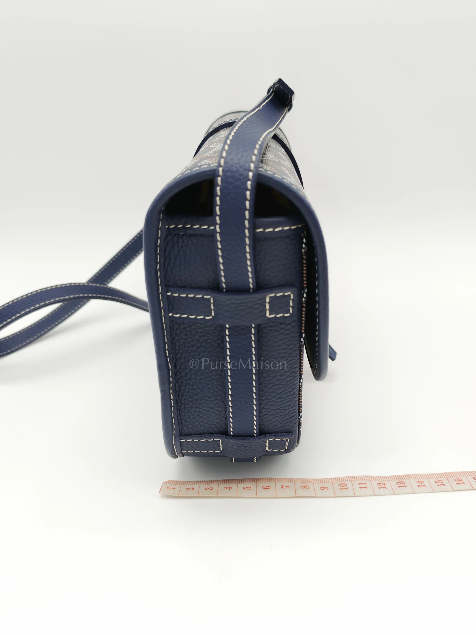 Goyard Belvedere PM in Navy Blue/Bleu Marine Goyardine Canvas - Image 22