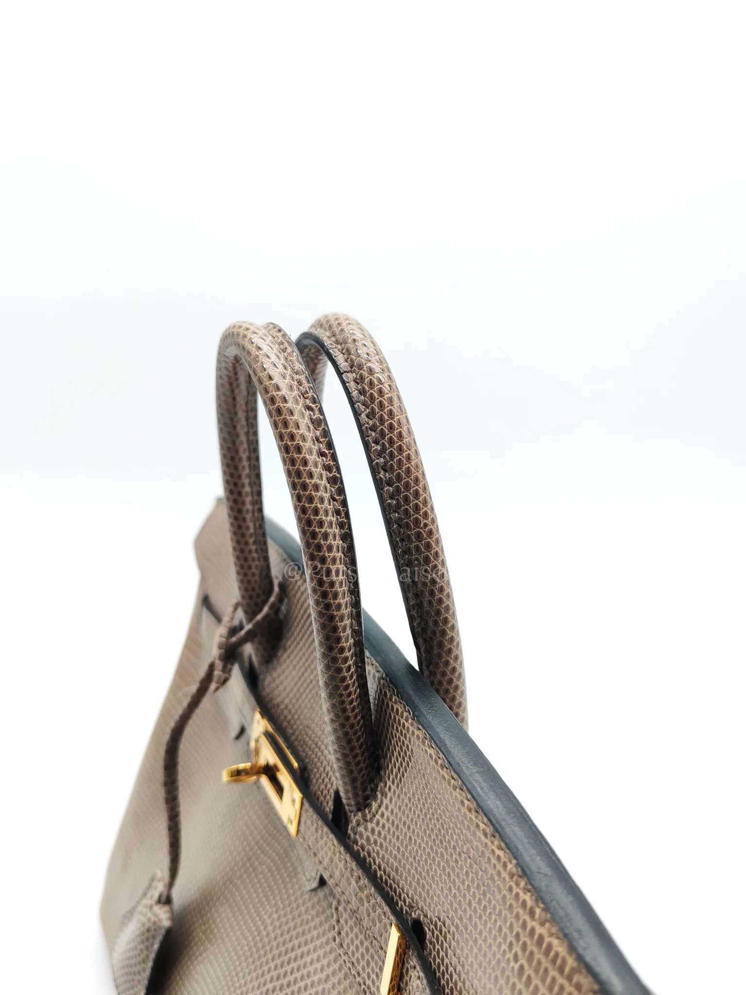 Hermes Birkin 25 Lizard Gris Tourterelle Gold Hardware Stamp P (2012) - Image 19