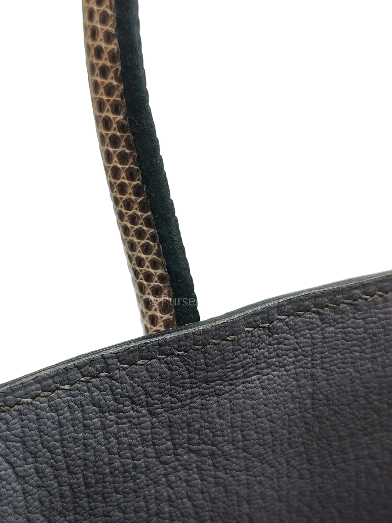 Hermes Birkin 25 Lizard Gris Tourterelle Gold Hardware Stamp P (2012) - Image 33