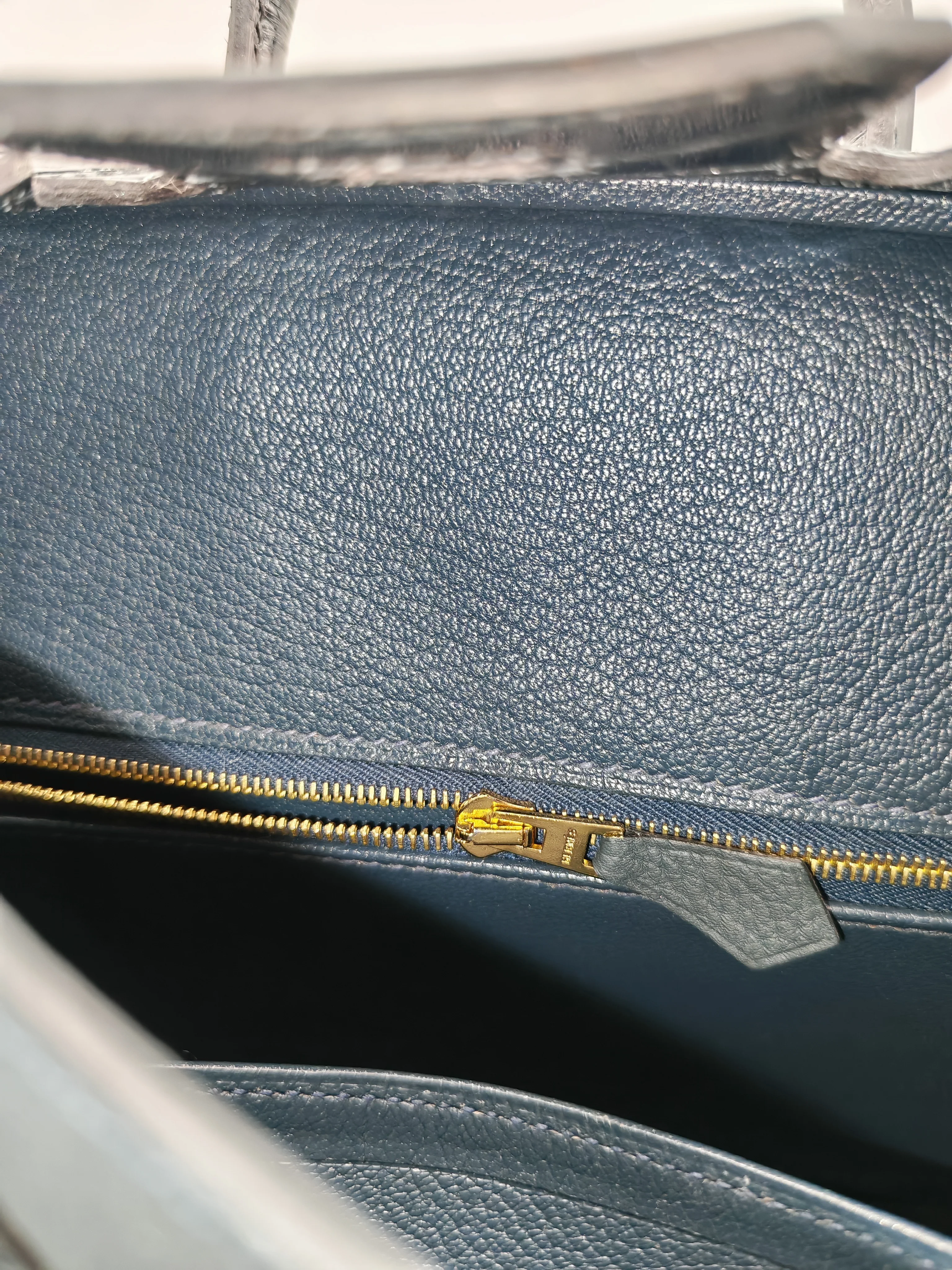 Hermes Birkin 25 Vert Rousseau Togo Leather & Croc Touch Gold Hardware Stamp Y(2020) - Image 20