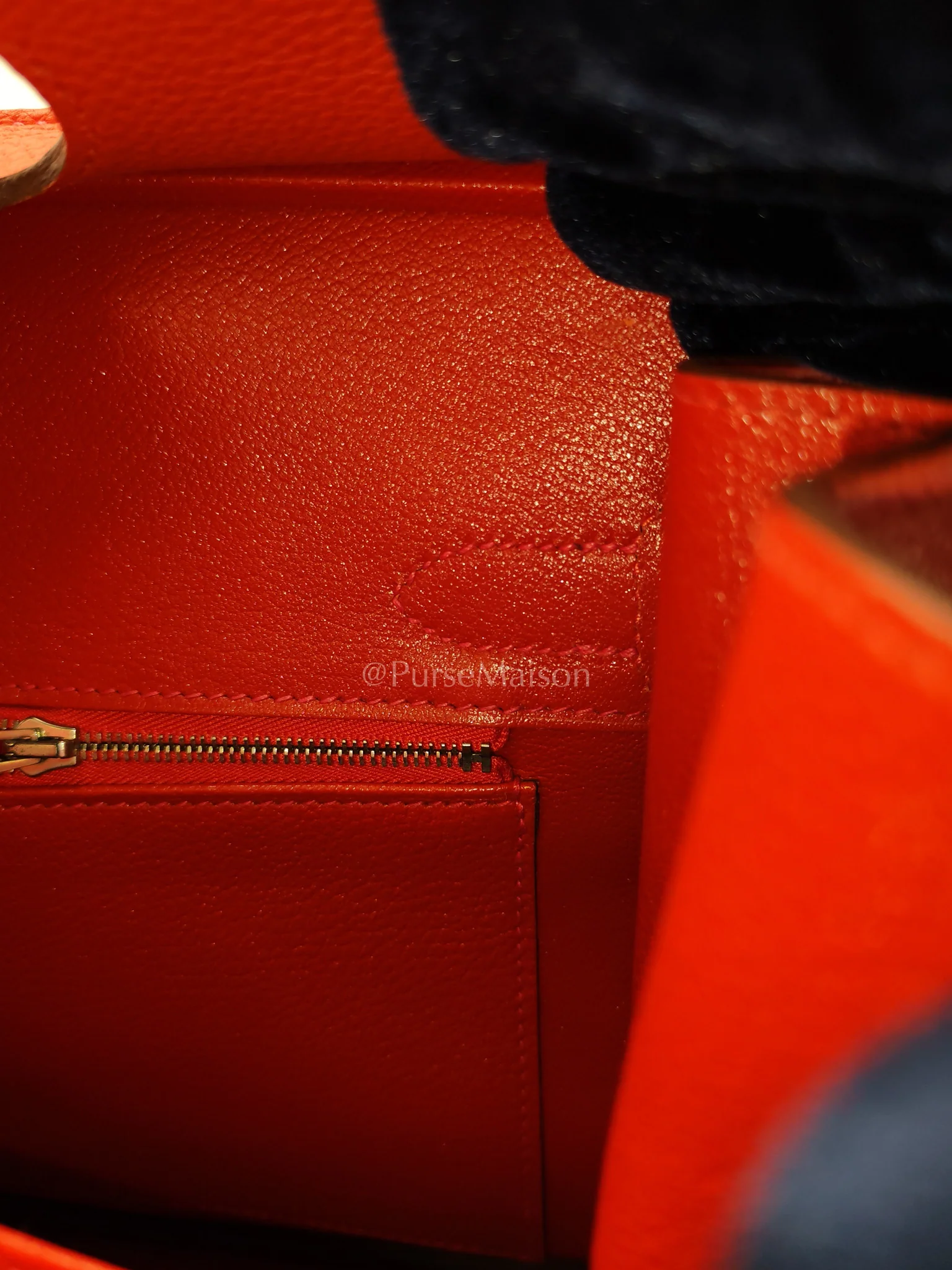 Hermes Birkin 30 in Rouge Pivoine Togo Leather Palladium Hardware Stamp A(2017) - Image 26
