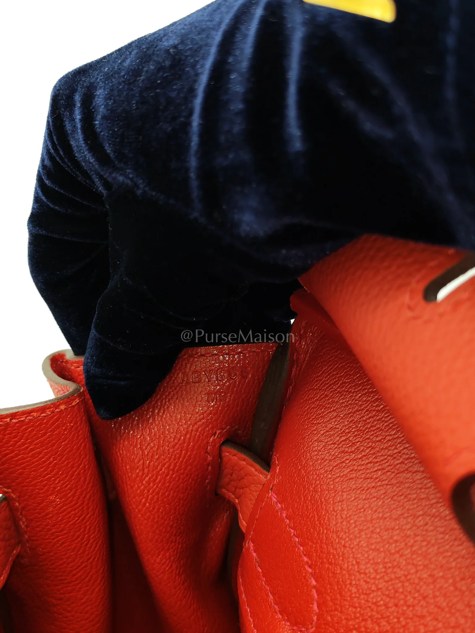 Hermes Birkin 30 in Rouge Pivoine Togo Leather Palladium Hardware Stamp A(2017) - Image 28