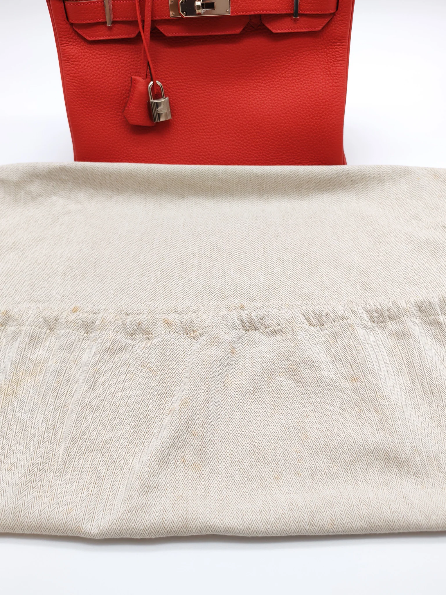 Hermes Birkin 30 in Rouge Pivoine Togo Leather Palladium Hardware Stamp A(2017) - Image 41