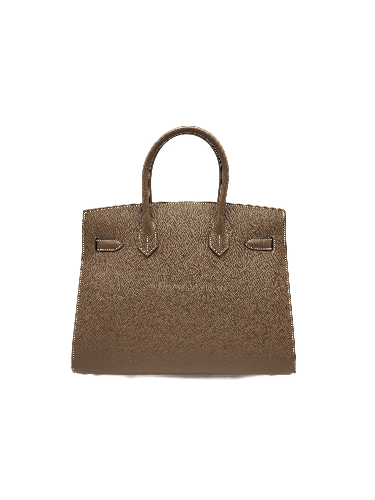 Hermes Birkin 30 Sellier in Etoupe Epsom Leather Palladium Hardware Stamp Y(2020) - Image 4