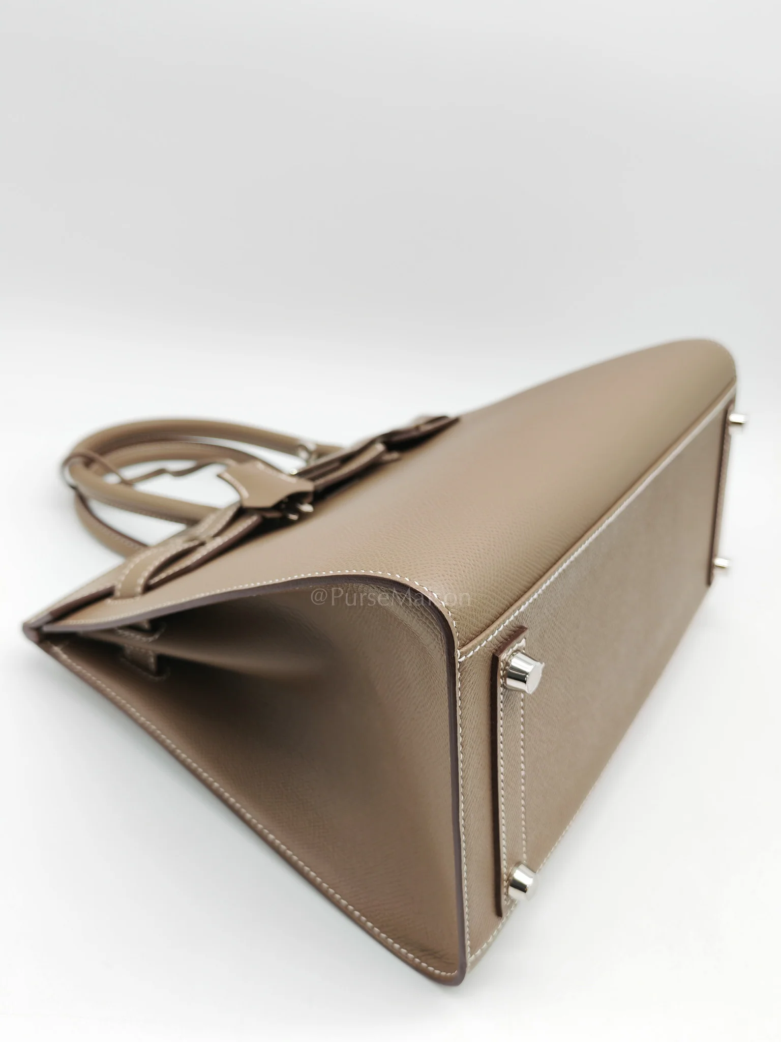 Hermes Birkin 30 Sellier in Etoupe Epsom Leather Palladium Hardware Stamp Y(2020) - Image 7