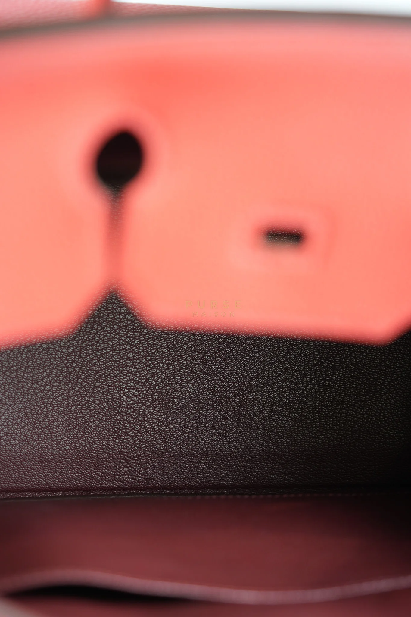 Hermes Birkin 35 Retourne Red in Togo Leather Dark Red Chevre interior and Gold Hardware Stamp P Square (2012) - Image 20