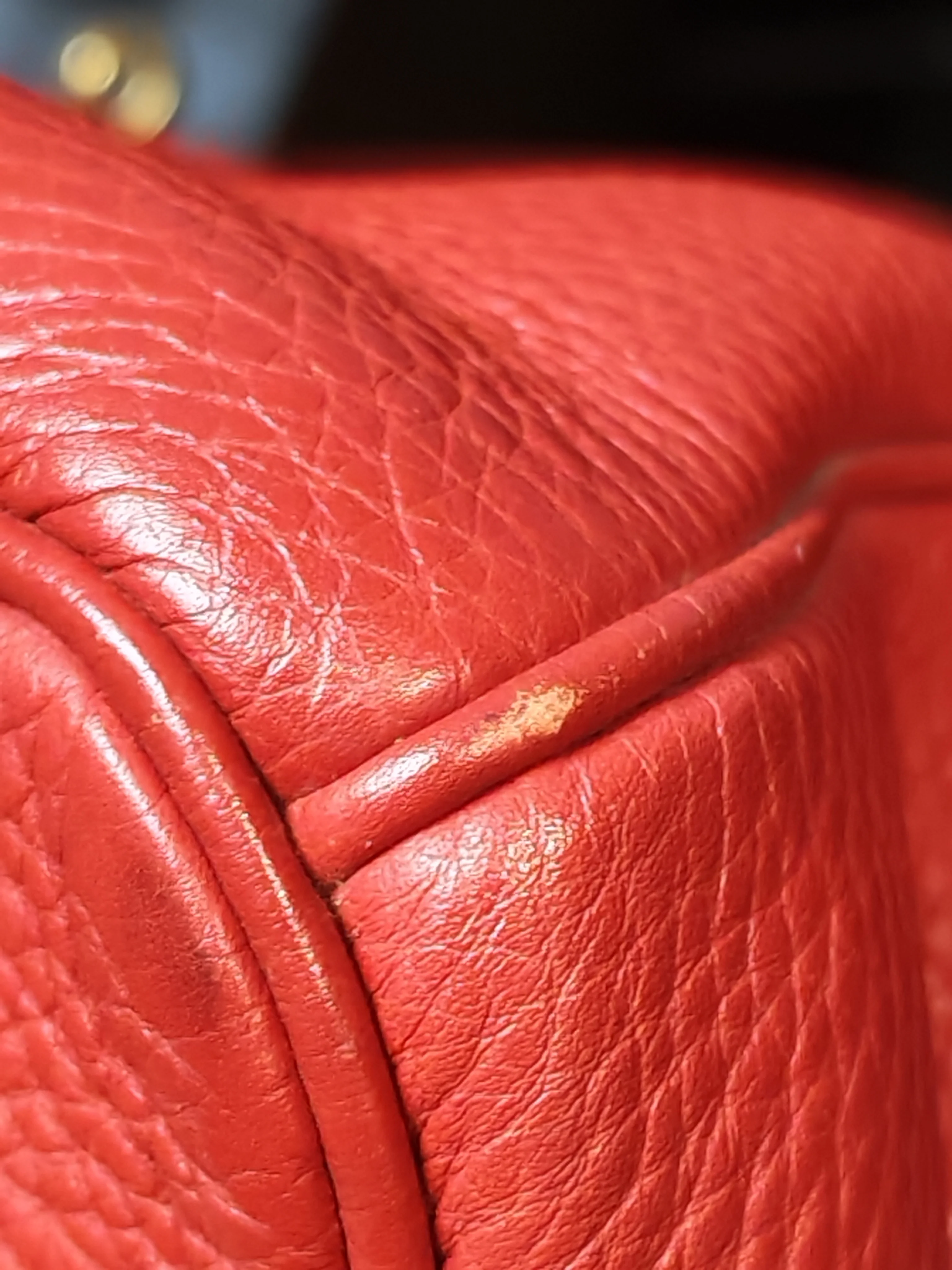 Hermes Birkin 35 Retourne Red in Togo Leather Dark Red Chevre interior and Gold Hardware Stamp P Square (2012) - Image 30