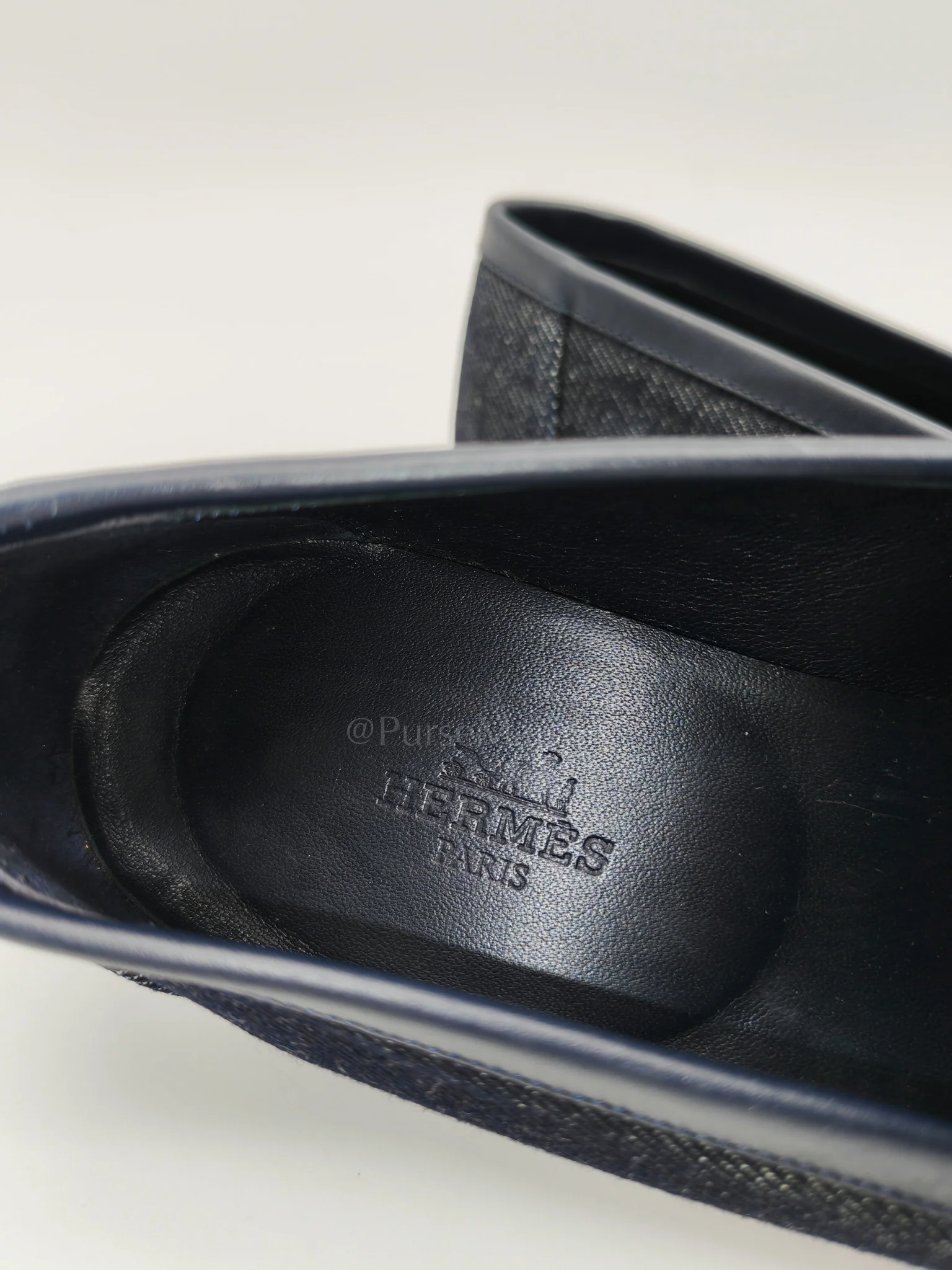 Hermes Blue Royale Denim Loafer Size 37 EU (25cm) - Image 15