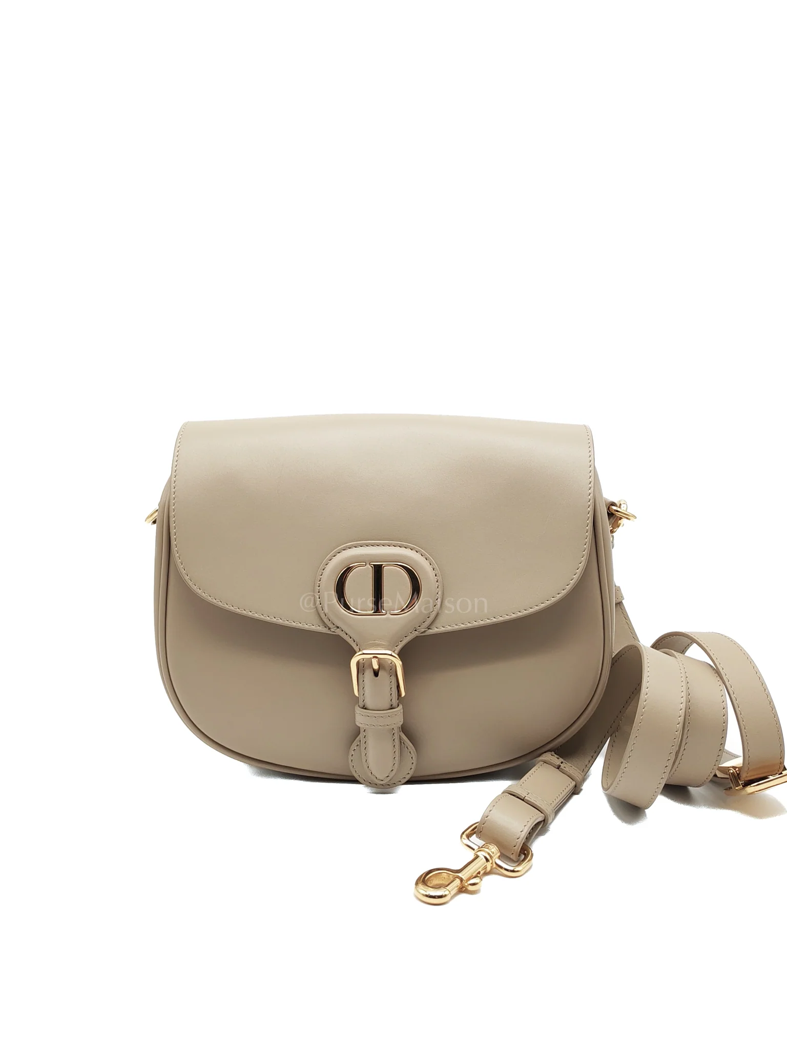 Christian Dior Bobby Medium in Beige Smooth Calfskin Leather Crossbody Bag