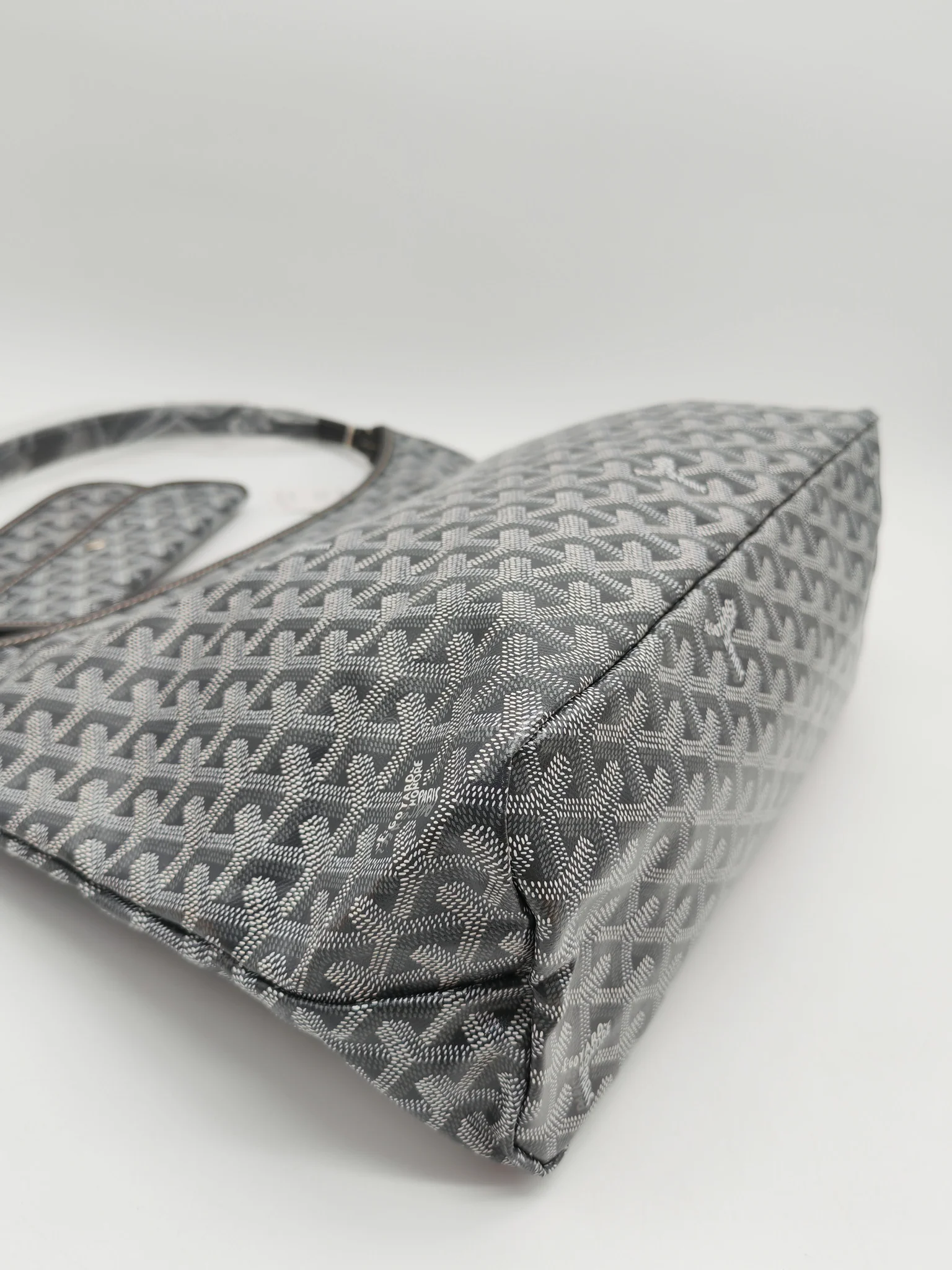 Goyard Boheme PM in Gray Goyardine Canvas Hobo Bag - Image 10