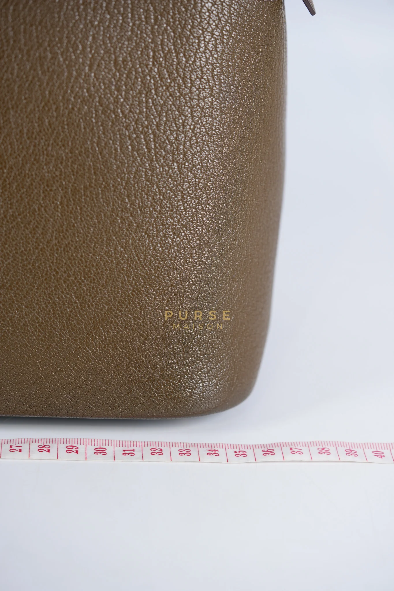 Hermes Bolide 35 in Dark Toupe Chèvre Mysore Leather Gold Hardware Stamp F Square(2002) - Image 57