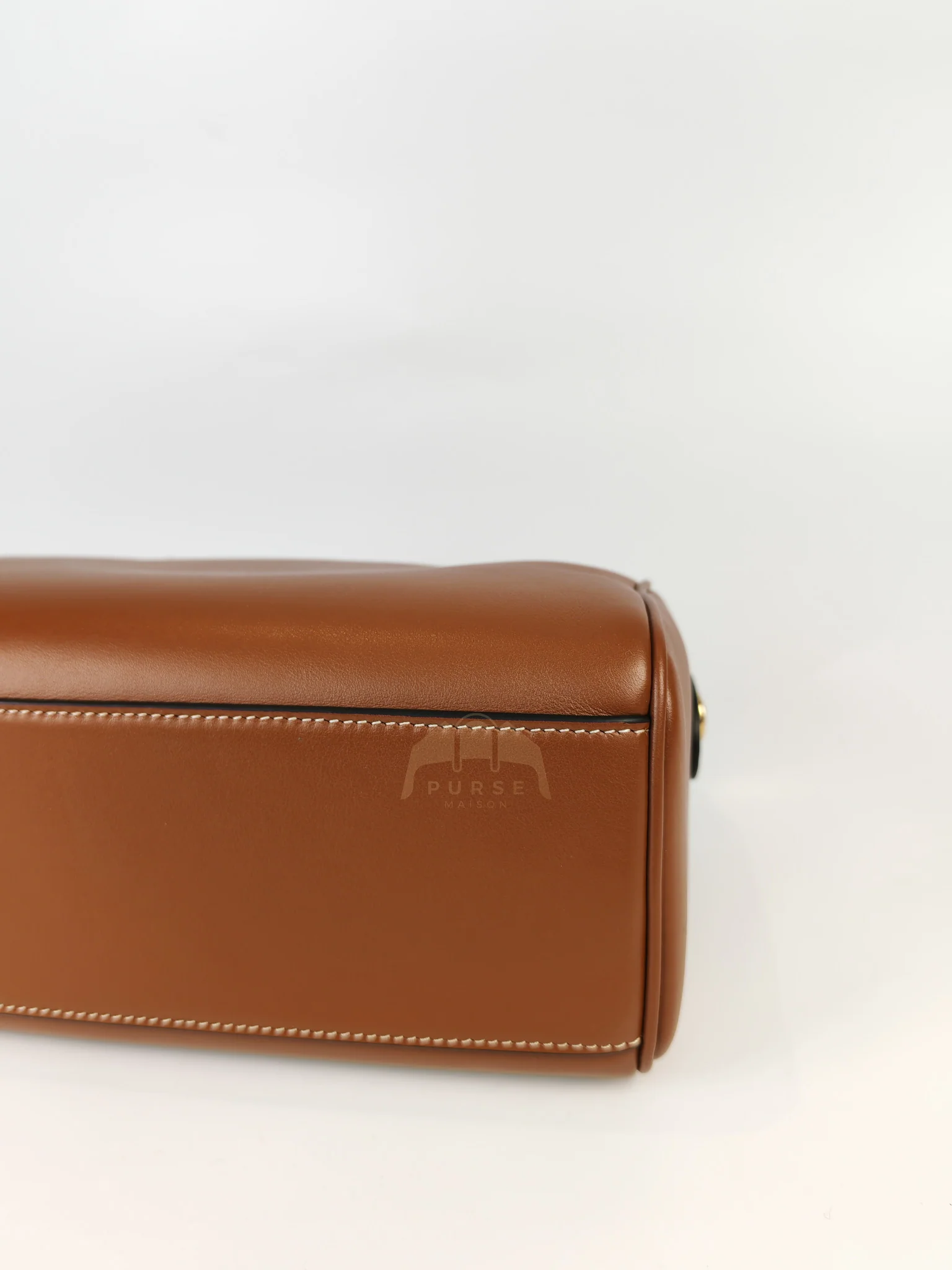 Celine Boston Bag Small in Tan Smooth Calfskin Leather & Gold Hardware - Image 15