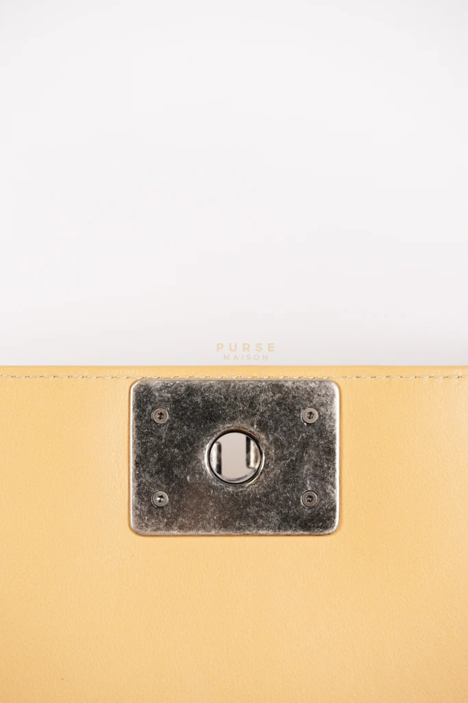 Chanel Boy Chevron Beige in Calfskin Leather and Ruthenium Hardware Series 22 - Image 35