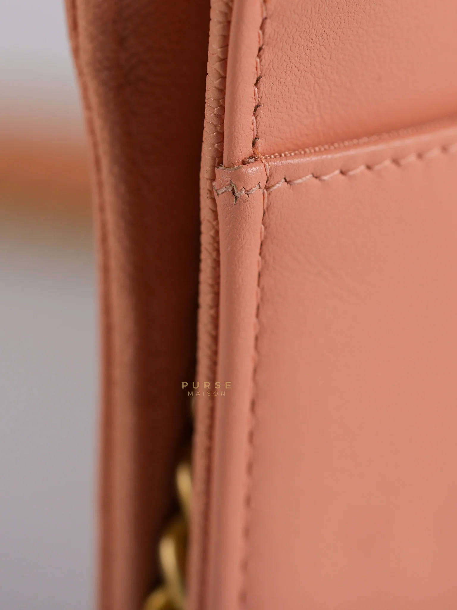 Chanel Boy Wallet On Chain in Light Pink Caviar Leather & Aged Gold Hardware (Series 27) - Image 42