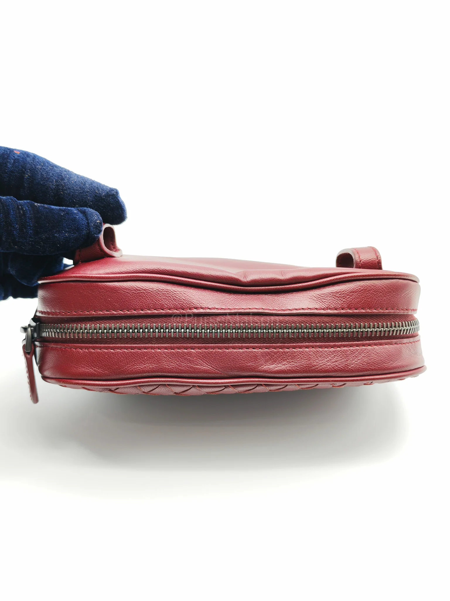 Bottega Veneta Intrecciato Burgundy Nappa Leather Belt Bag - Image 20