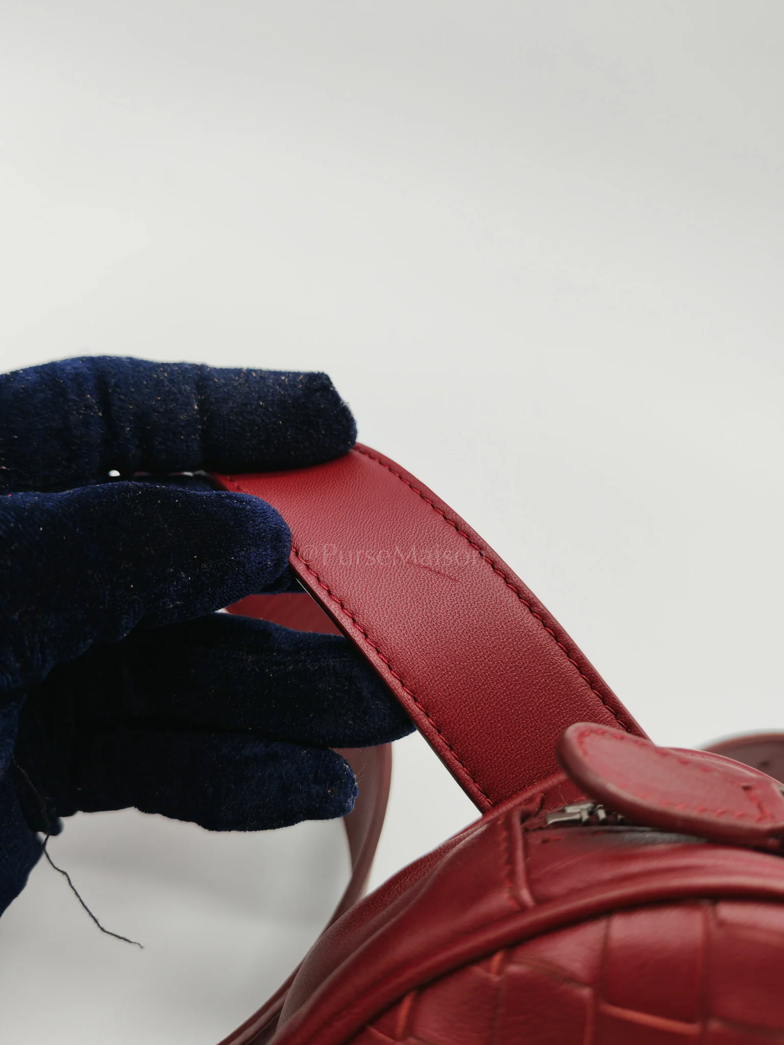 Bottega Veneta Intrecciato Burgundy Nappa Leather Belt Bag - Image 36