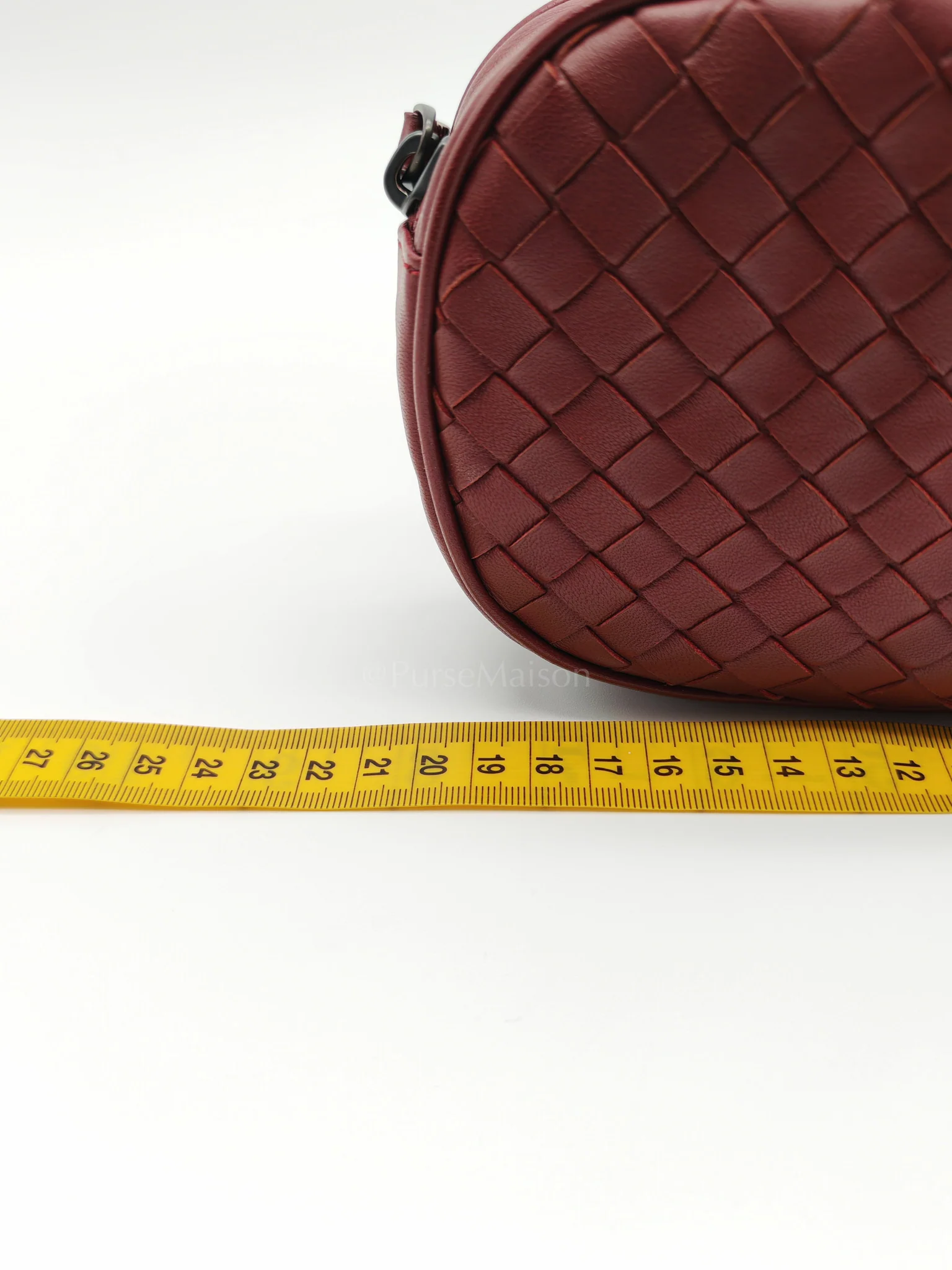 Bottega Veneta Intrecciato Burgundy Nappa Leather Belt Bag - Image 38