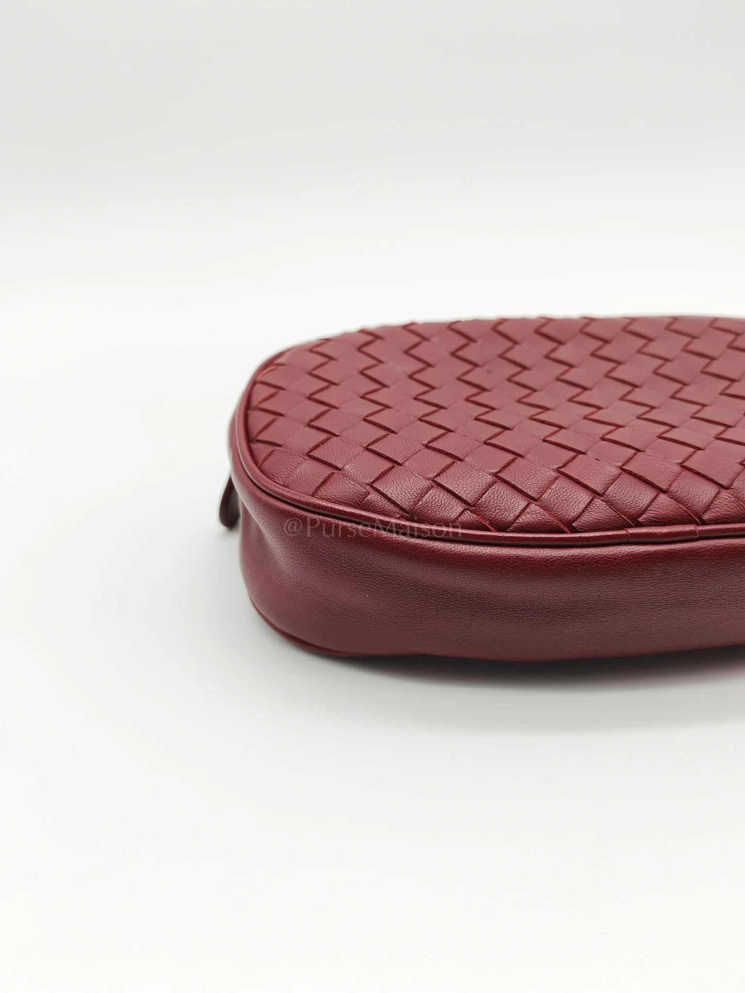 Bottega Veneta Intrecciato Burgundy Nappa Leather Belt Bag - Image 8