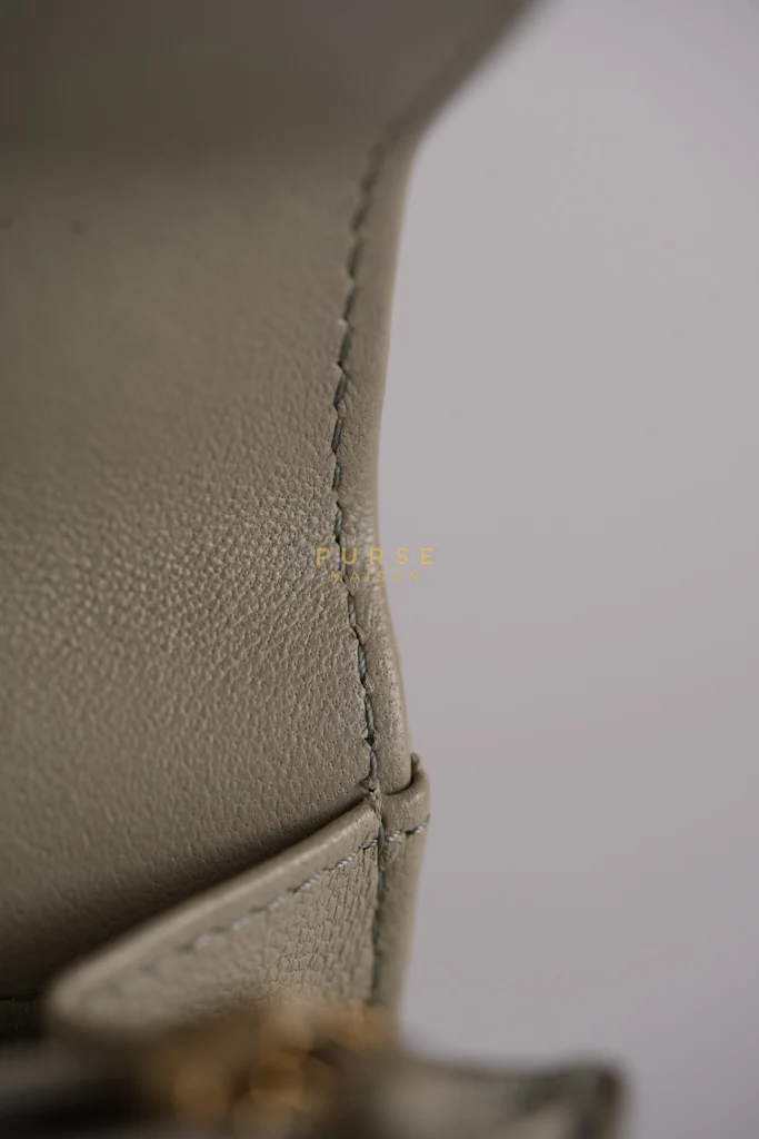 Chanel 19 Wallet on Chain Light Gray in Mixed Hardware (Microchip) - Image 38