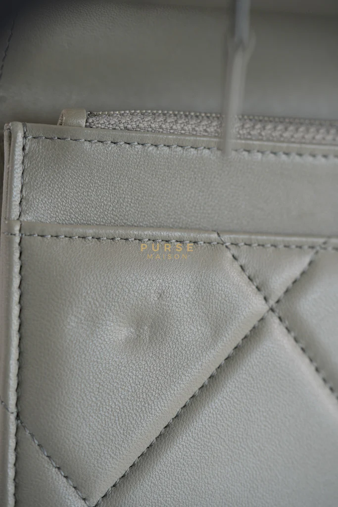 Chanel 19 Wallet on Chain Light Gray in Mixed Hardware (Microchip) - Image 43