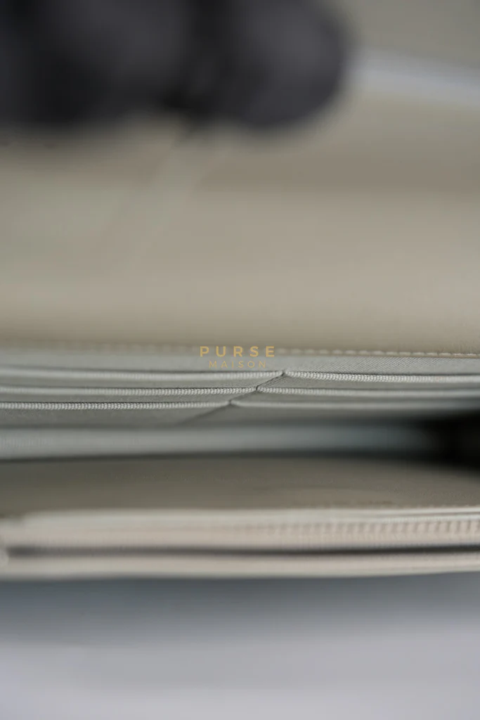 Chanel 19 Wallet on Chain Light Gray in Mixed Hardware (Microchip) - Image 48