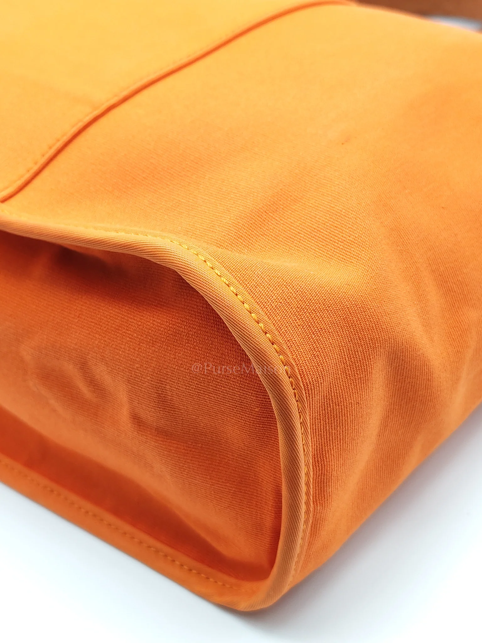 Hermes Cabag 32 Tote Bag in Orange Elan & Palladium Hardware Stamp Square P (2012) - Image 13
