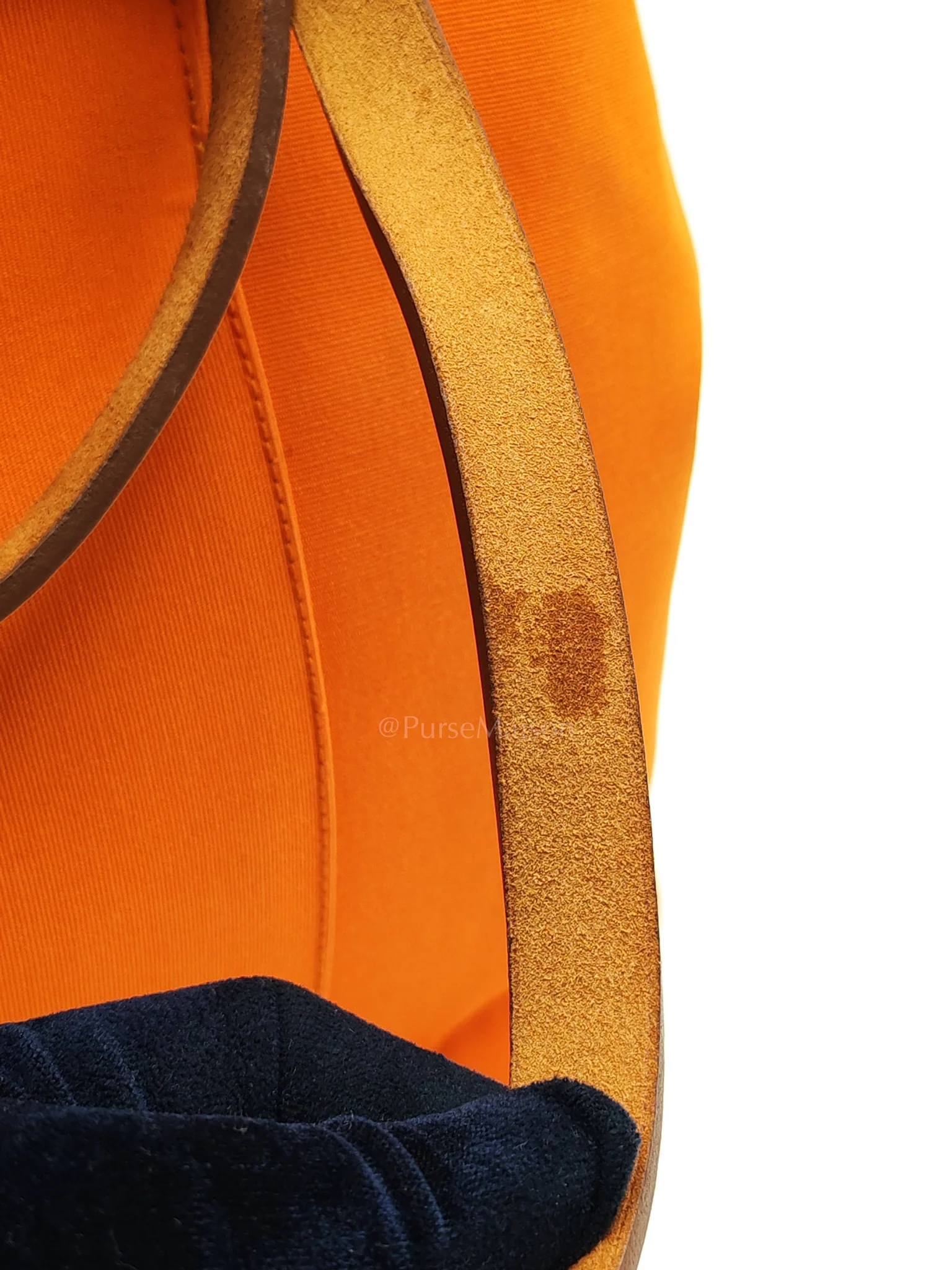 Hermes Cabag 32 Tote Bag in Orange Elan & Palladium Hardware Stamp Square P (2012) - Image 18