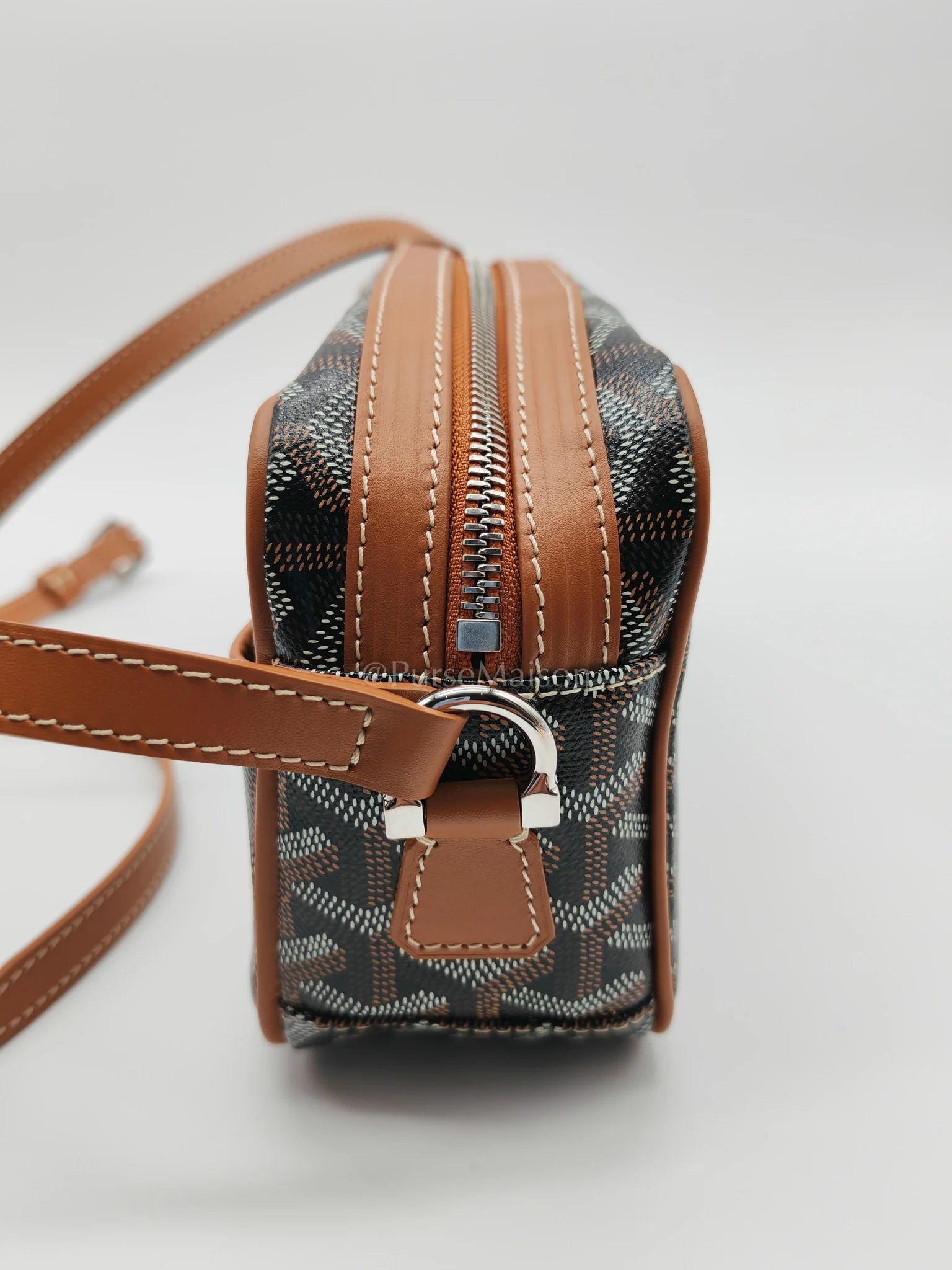 Goyard Cap Vert in Tan Goyardine Canvas Crossbody Bag - Image 16